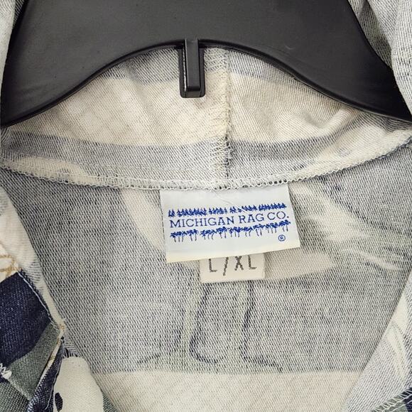 VTG MICHIGAN RAG Co SEAGULL PRINT CANVAS PARKA JACKET MARUSHKA 80s 90s LG XL - Picture 3 of 11